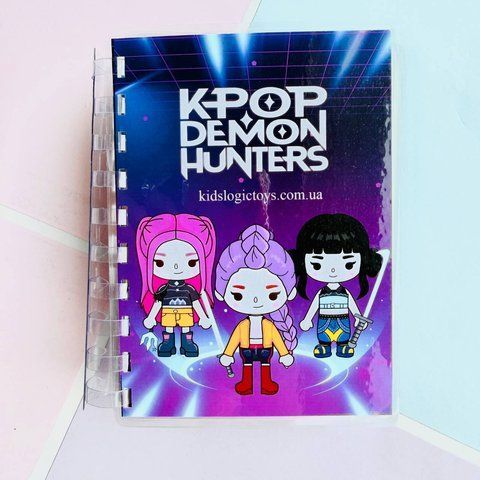 Міні K-POP Demon Hunters Полювальниці на демонів блокнот 1312 фото