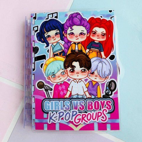 Міні K-POP Demon Hunters Полювальниці на демонів блокнот на липучках 1311 фото